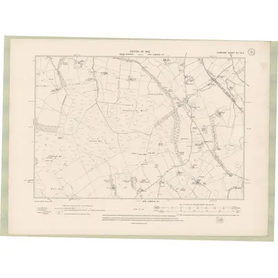 1908 Map of Ayrshire Sheet XLI.NE, 1910 Print