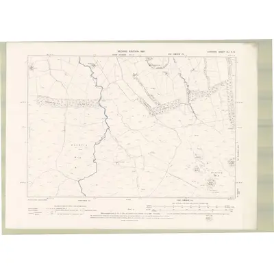 1895 Map of Ayrshire Sheet XLI.NW, 1897 Print
