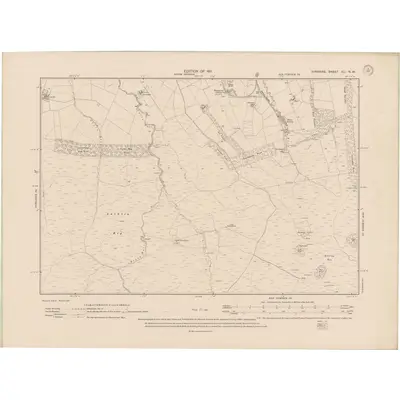 1908 Map of Ayrshire Sheet XLI.NW, 1911 Print