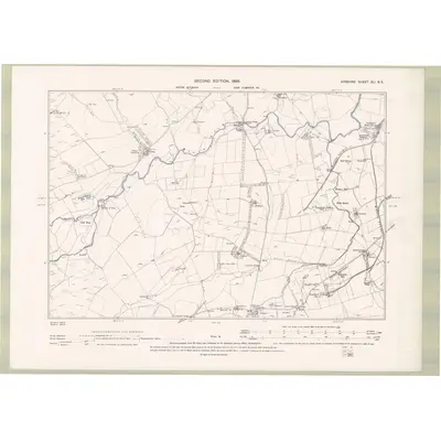 1895 Map of Ayrshire Sheet XLI.SE, 1896 Print