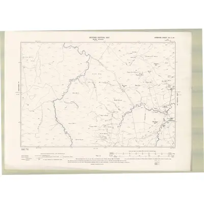 1894 Map of Ayrshire Sheet XLI.SW, 1897 Print