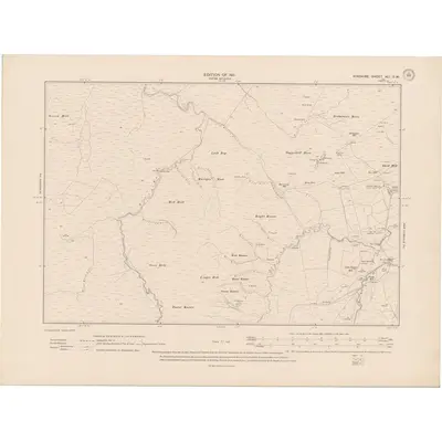 1908 Map of Ayrshire Sheet XLI.SW, 1911 Print