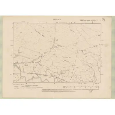1908 Map of Ayrshire Sheet XLII.NE, 1911 Print
