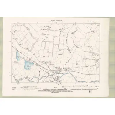 1895 Map of Ayrshire Sheet XLII.NW, 1897 Print