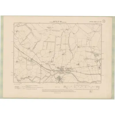 1908 Map of Ayrshire Sheet XLII.NW, 1910 Print
