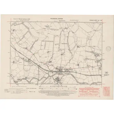 1938 Map of Ayrshire Sheet XLII.NW, 1949 Print