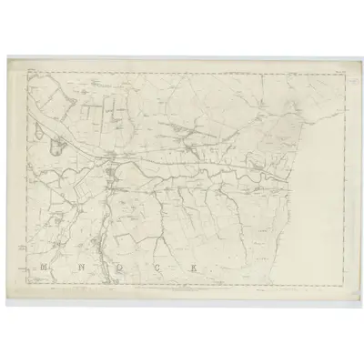 1857 Map of Ayrshire, Sheet XLII, 1860 Print