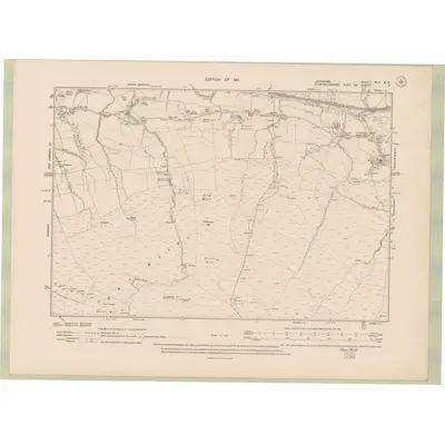1908 Map of Ayrshire Sheet XLII.SE, 1911 Print