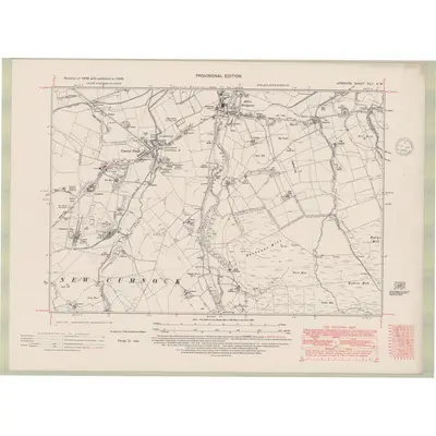 1938 Map of Ayrshire Sheet XLII.SW, 1948 Print
