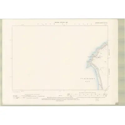 1894 Map of Ayrshire Sheet XLIII.SE, 1897 Print