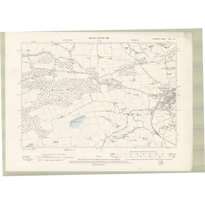 1895 Map of Ayrshire Sheet XLIV.NE, 1897 Print