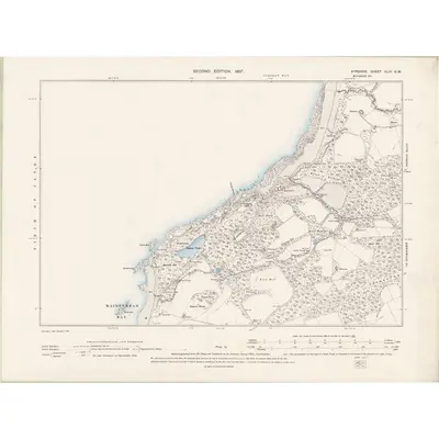 1894 Map of Ayrshire Sheet XLIV.NW, 1897 Print