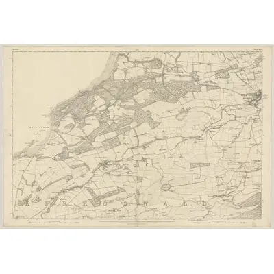 1857 Map of Ayrshire, Sheet XLIV, 1859 Print