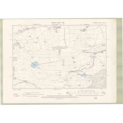 1894 Map of Ayrshire Sheet XLIV.SE, 1897 Print