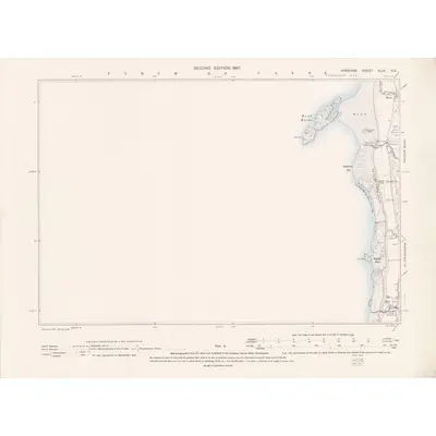 1894 Map of Ayrshire Sheet XLIX.NE, 1897 Print