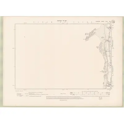 1908 Map of Ayrshire Sheet XLIX.NE, 1910 Print