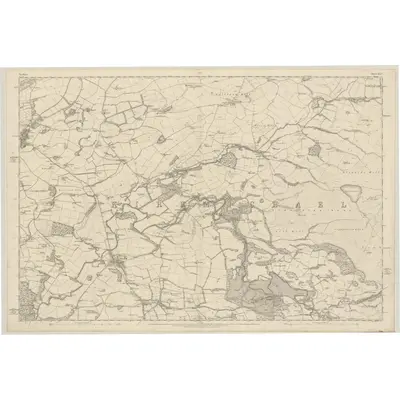 1856 Map of Ayrshire, Sheet XLV, 1859 Print