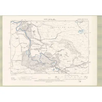 1894 Map of Ayrshire Sheet XLV.SE, 1897 Print