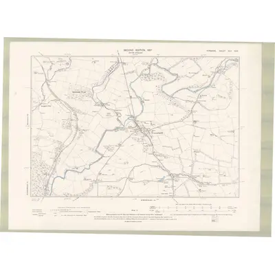 1894 Map of Ayrshire Sheet XLV.SW, 1897 Print