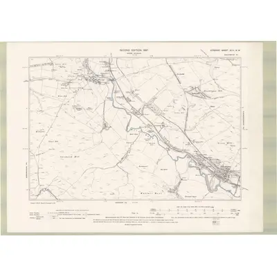 1894 Map of Ayrshire Sheet XLVI.NW, 1897 Print