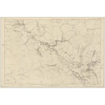 1857 Map of Ayrshire, Sheet XLVI, 1860 Print