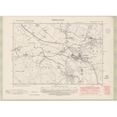 1938 Map of Ayrshire Sheet XLVI.SE, 1948 Print
