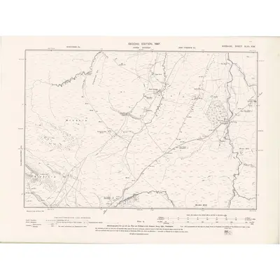 1894 Map of Ayrshire Sheet XLVII.NW, 1897 Print