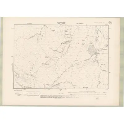 1908 Map of Ayrshire Sheet XLVII.NW, 1910 Print