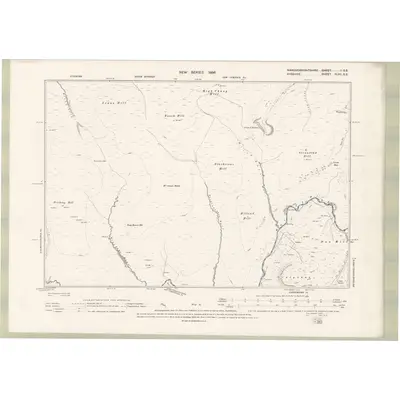 1894 Map of Ayrshire Sheet XLVII.SE, 1896 Print
