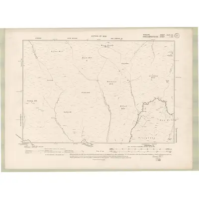 1907 Map of Ayrshire Sheet XLVII.SE, 1909 Print