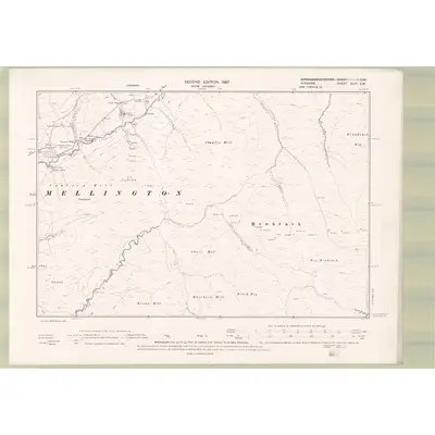 1894 Map of Ayrshire Sheet XLVII.SW, 1897 Print