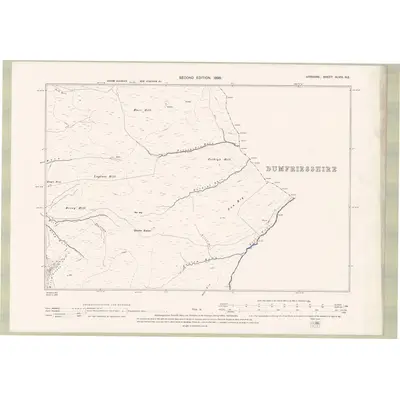 1894 Map of Ayrshire Sheet XLVIII.NE, 1896 Print
