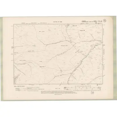 1908 Map of Ayrshire Sheet XLVIII.NE, 1909 Print