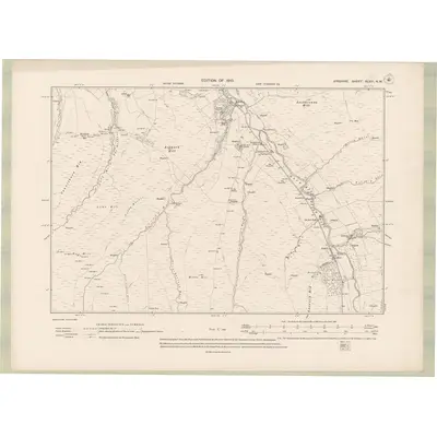 1908 Map of Ayrshire Sheet XLVIII.NW, 1910 Print
