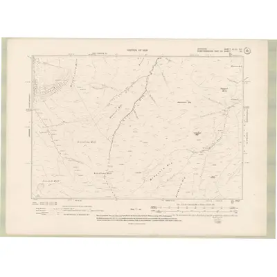 1908 Map of Ayrshire Sheet XLVIII.SE, 1909 Print