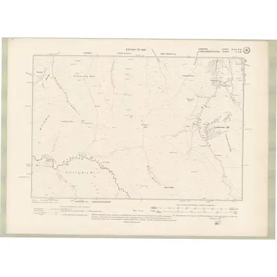 1907 Map of Ayrshire Sheet XLVIII.SW, 1910 Print