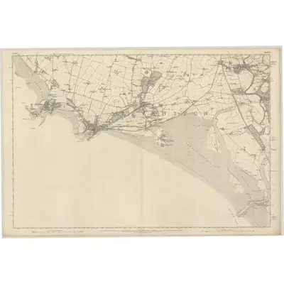 1856 Map of Ayrshire, Sheet XVI, 1860 Print