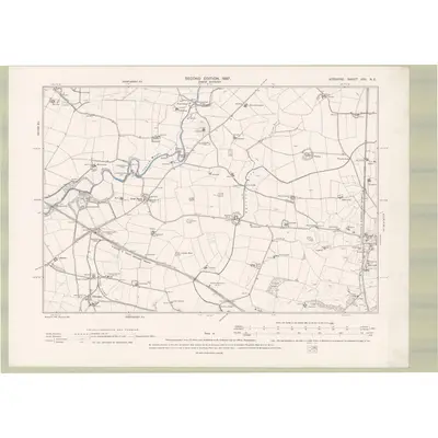 1895 Map of Ayrshire Sheet XVII.NE, 1897 Print