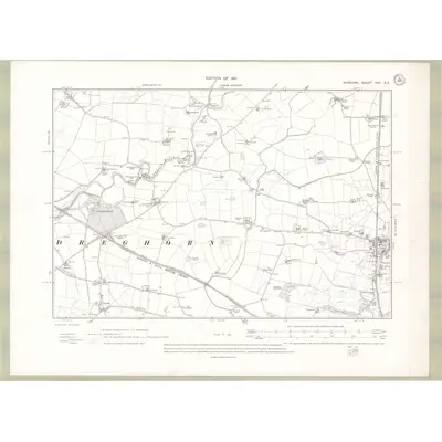1908 Map of Ayrshire Sheet XVII.NE, 1911 Print