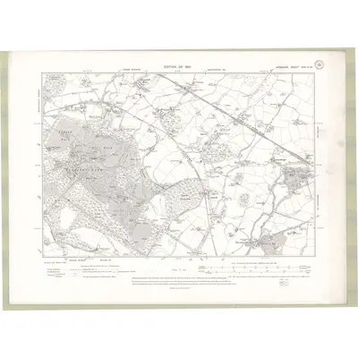 1908 Map of Ayrshire Sheet XVII.NW, 1910 Print