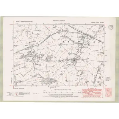 1938 Map of Ayrshire Sheet XVII.SE, 1947 Print