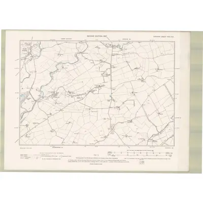 1895 Map of Ayrshire Sheet XVIII.NE, 1897 Print