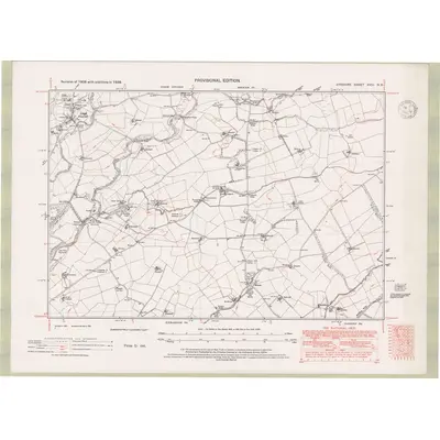 1938 Map of Ayrshire Sheet XVIII.NE, 1947 Print