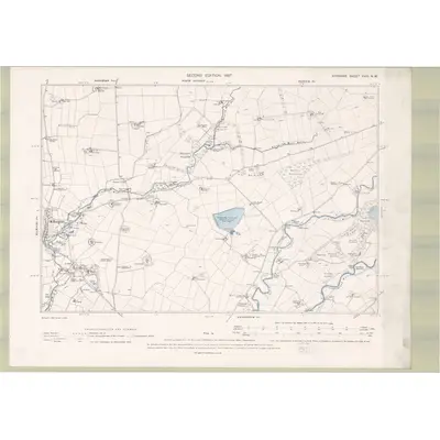 1895 Map of Ayrshire Sheet XVIII.NW, 1897 Print