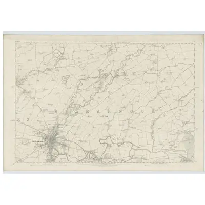 1856 Map of Ayrshire, Sheet XVIII, 1860 Print