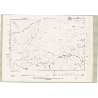 1895 Map of Ayrshire Sheet XX.NW, 1899 Print