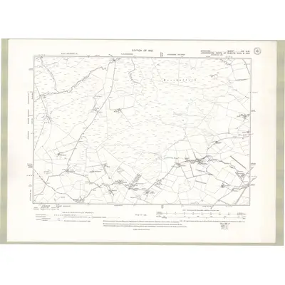 1908 Map of Ayrshire Sheet XX.NW, 1912 Print