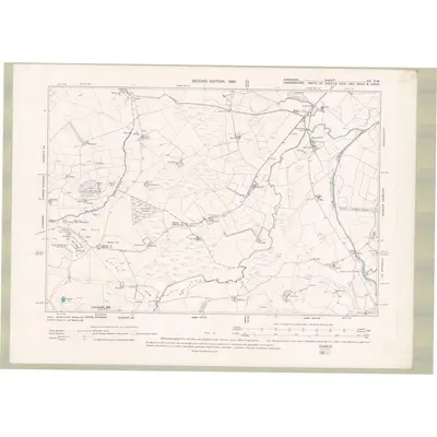 1895 Map of Ayrshire Sheet XX.SW, 1898 Print