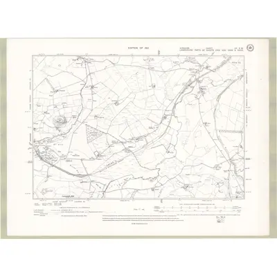 1908 Map of Ayrshire Sheet XX.SW, 1912 Print