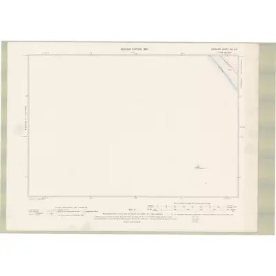 1895 Map of Ayrshire Sheet XXI.NE, 1897 Print